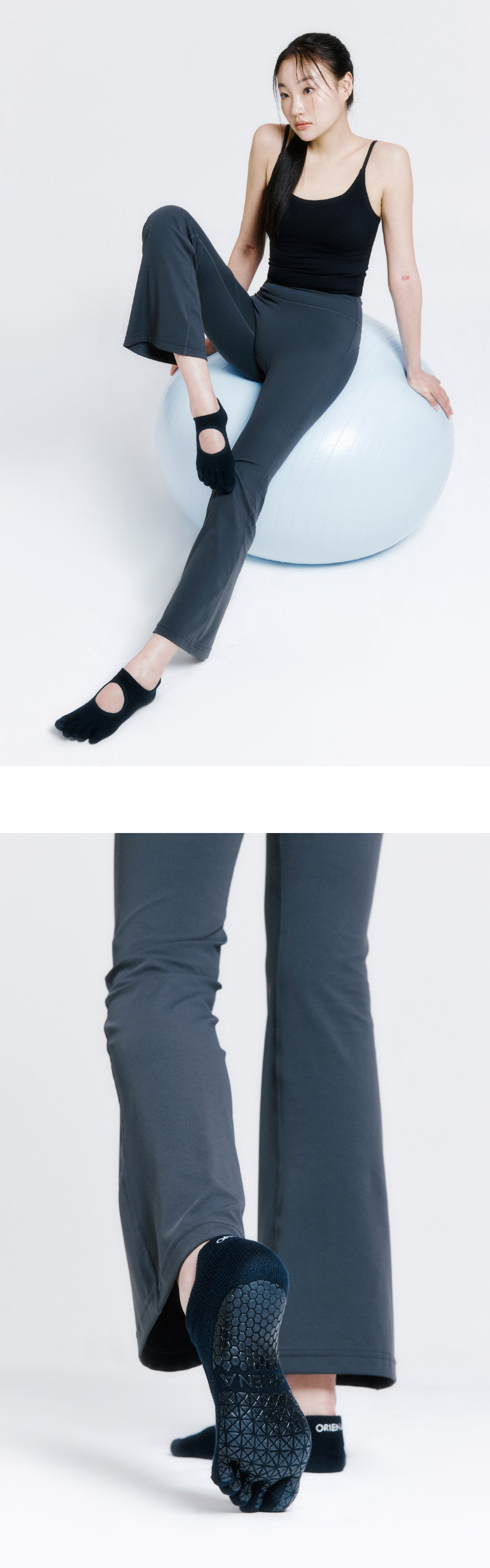 Full Toe Socks | ProGrip™ - Onyx