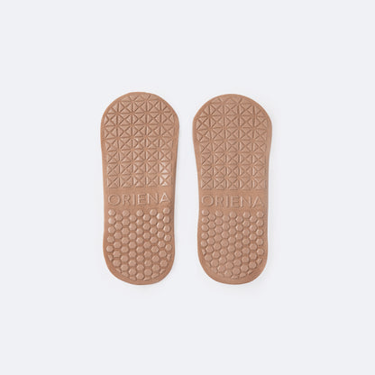 Double Band Socks | ProGrip™ - Mocha