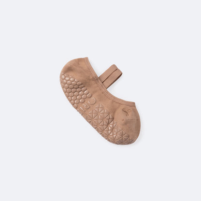 Double Band Socks | ProGrip™ - Mocha
