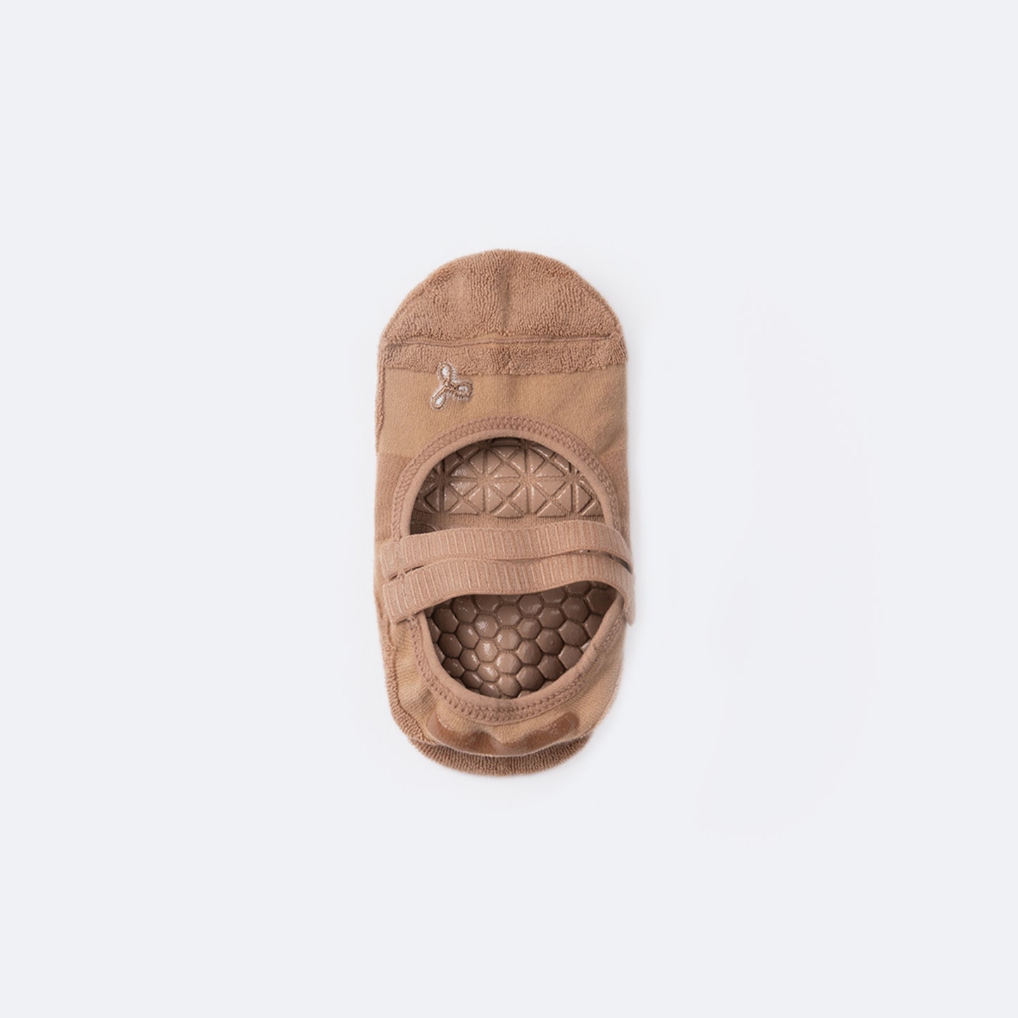 Double Band Socks | ProGrip™ - Mocha