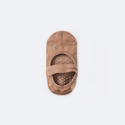 Double Band Socks | ProGrip™ - Mocha