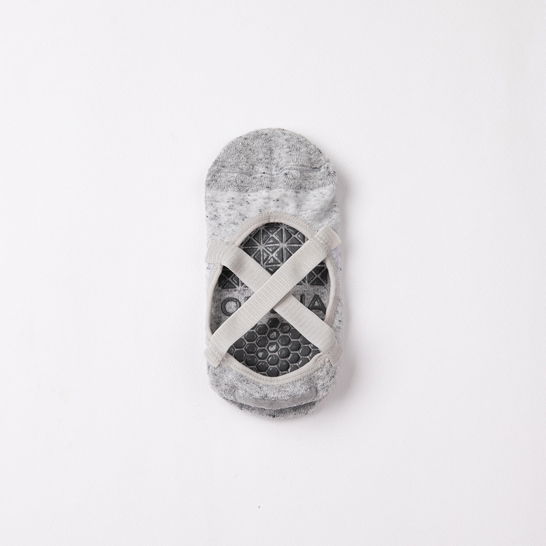 Cross Band Socks | ProGrip™ - Grey