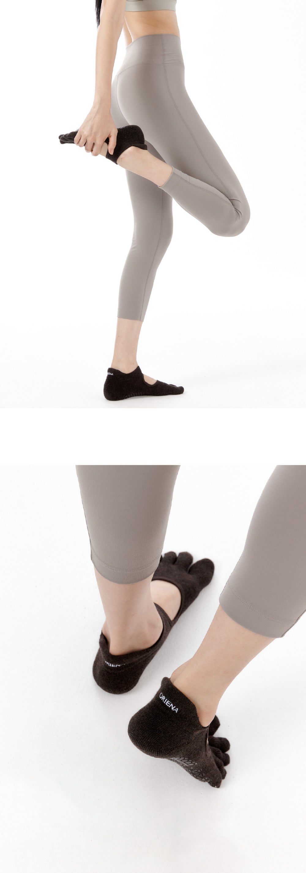 Full Toe Socks | ProGrip™ - Espresso