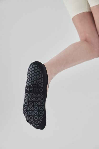 Cross Band Socks | ProGrip™ - Onyx