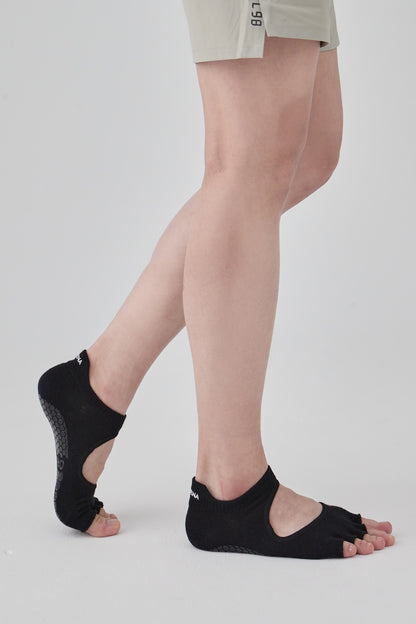Half Toe Socks | ProGrip™ - Onyx