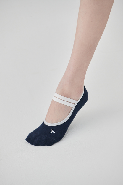 Double Band Socks | ProGrip™ - Navy